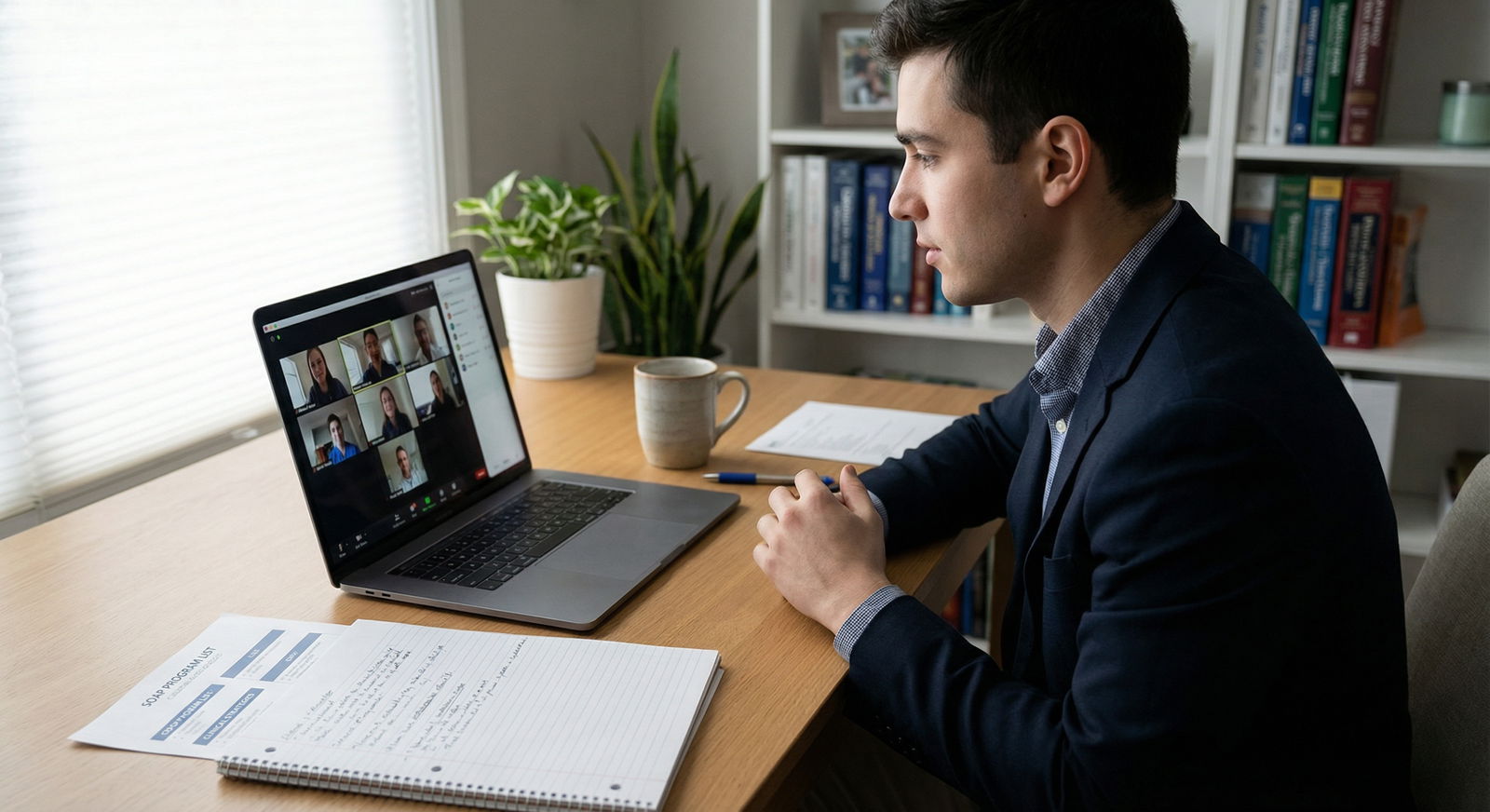 Medical student preparing for virtual residency interview during SOAP Medical student preparing for virtual residency interview during SOAP - SOAP for Mastering SOAP: Strategies for Residency Int