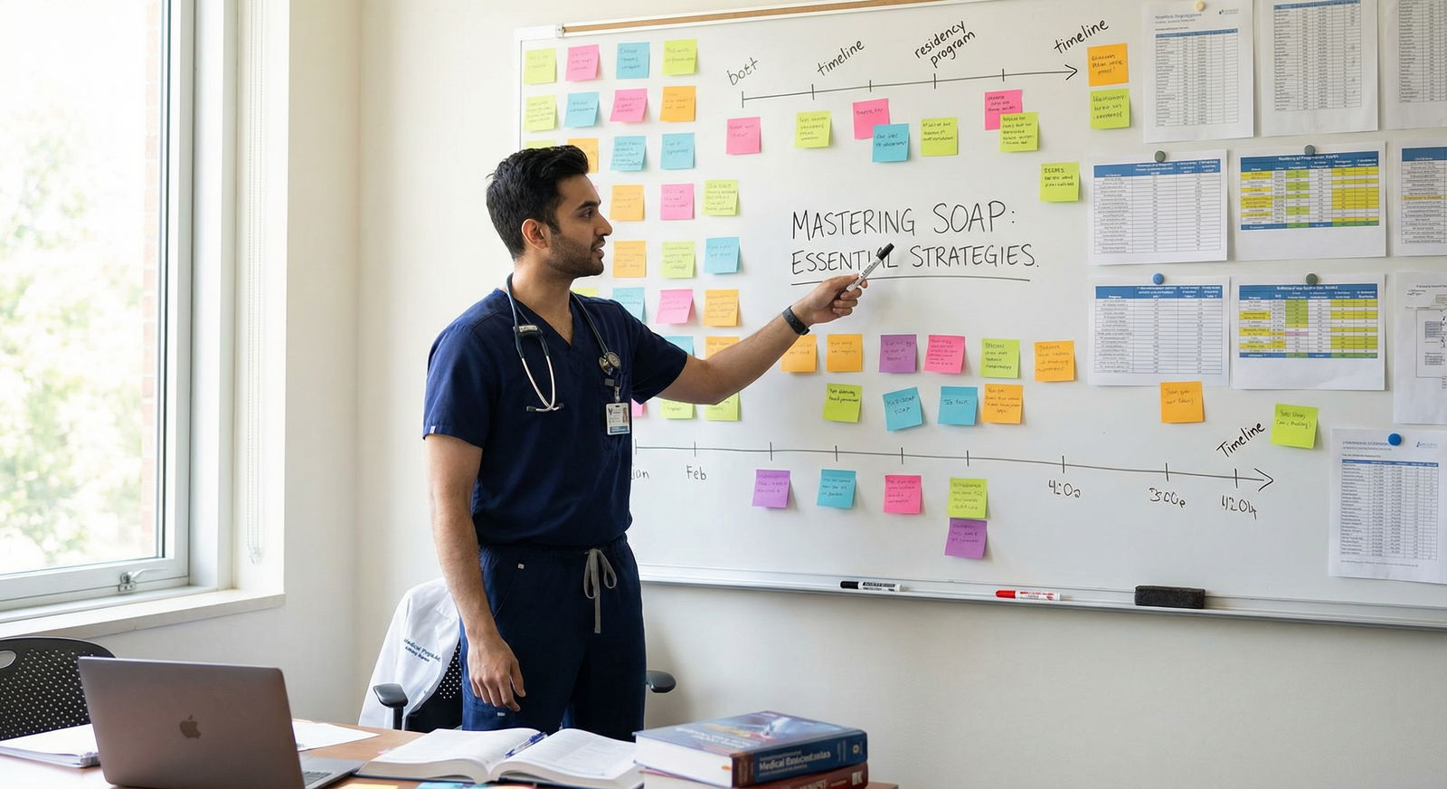 Residency SOAP interview strategy planning board - Medical Residency for Mastering SOAP: Essential Strategies for Limited Res