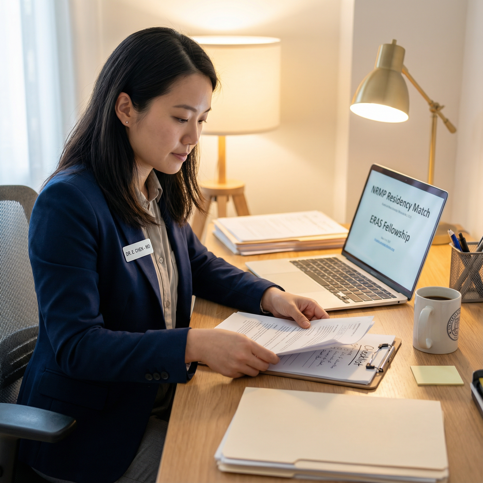 Resident applicant organizing SOAP application materials - SOAP process for Mastering SOAP: Strategies for Medical Residency