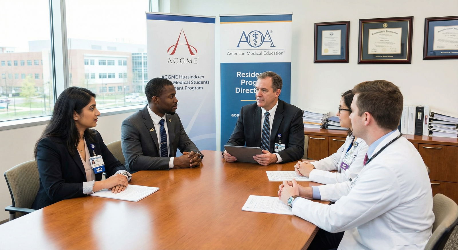Residency interview day discussion among DO and MD applicants - ACGME for Mastering the ACGME Residency Application: A DO's G