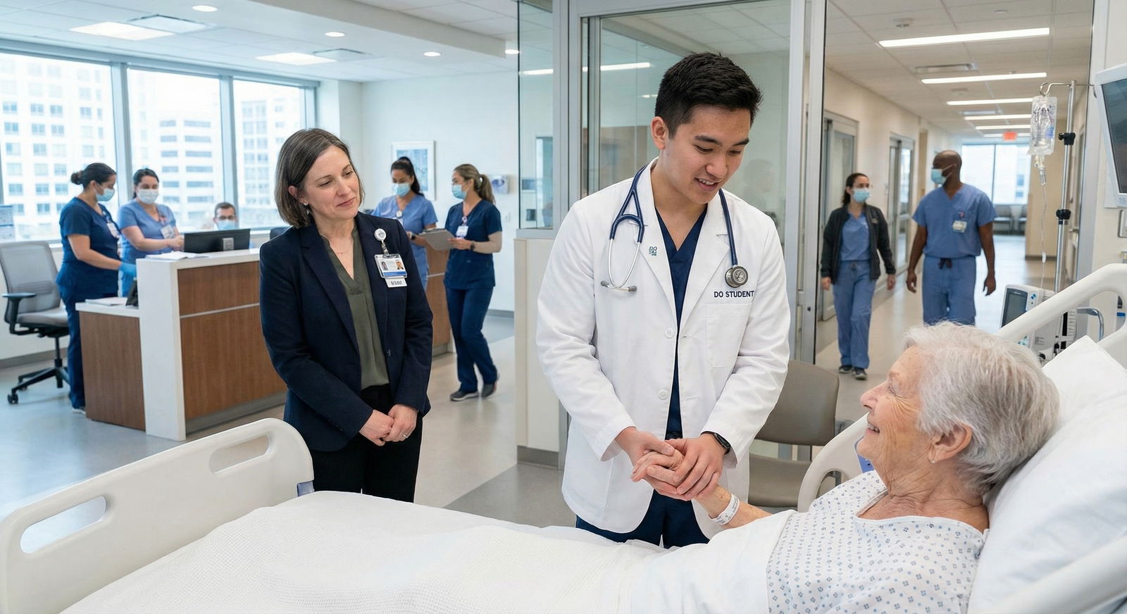 Osteopathic medical student on clinical rotation in hospital Osteopathic medical student on clinical rotation in hospital - ACGME Residency for Cracking the Code: ACGME Residency Tips fo