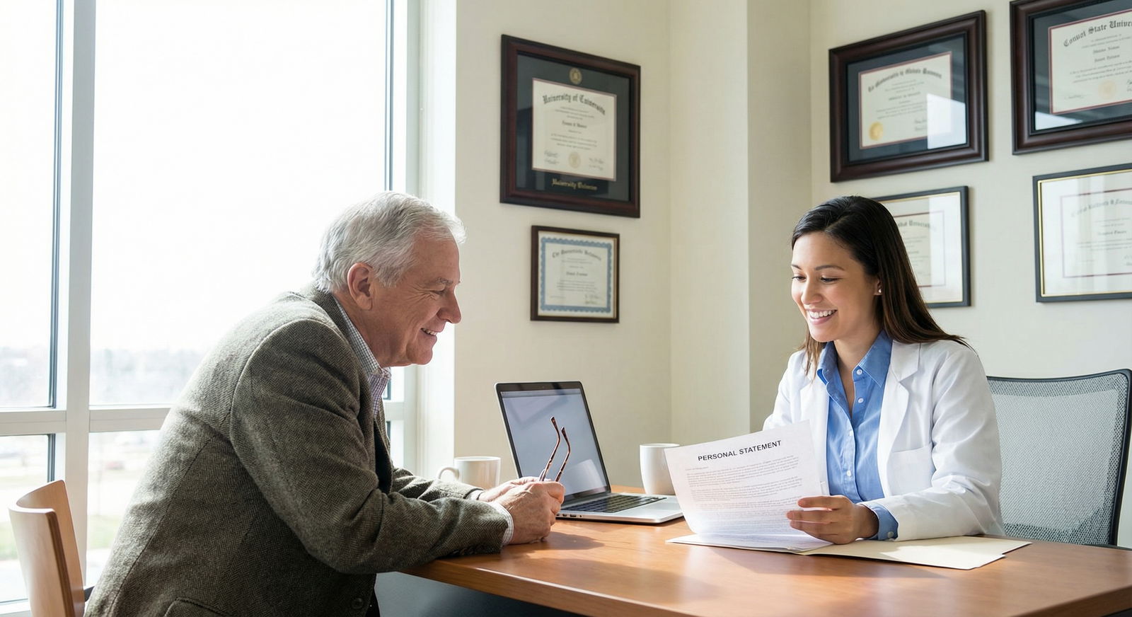 Medical advisor reviewing a student's personal statement - Personal Statement for Crafting an Impactful Personal Statement: E