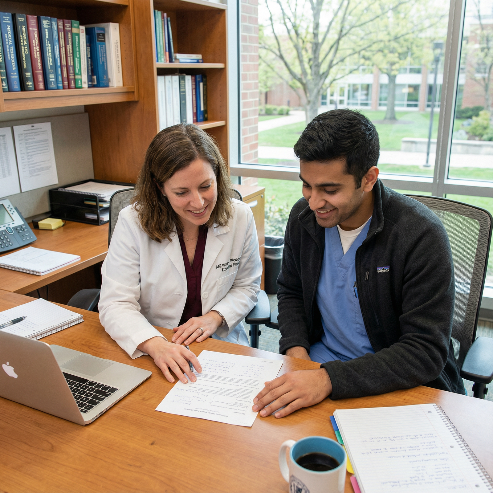 Student reviewing personal statement draft with mentor - Personal Statement for Avoiding Personal Statement Pitfalls: Essenti