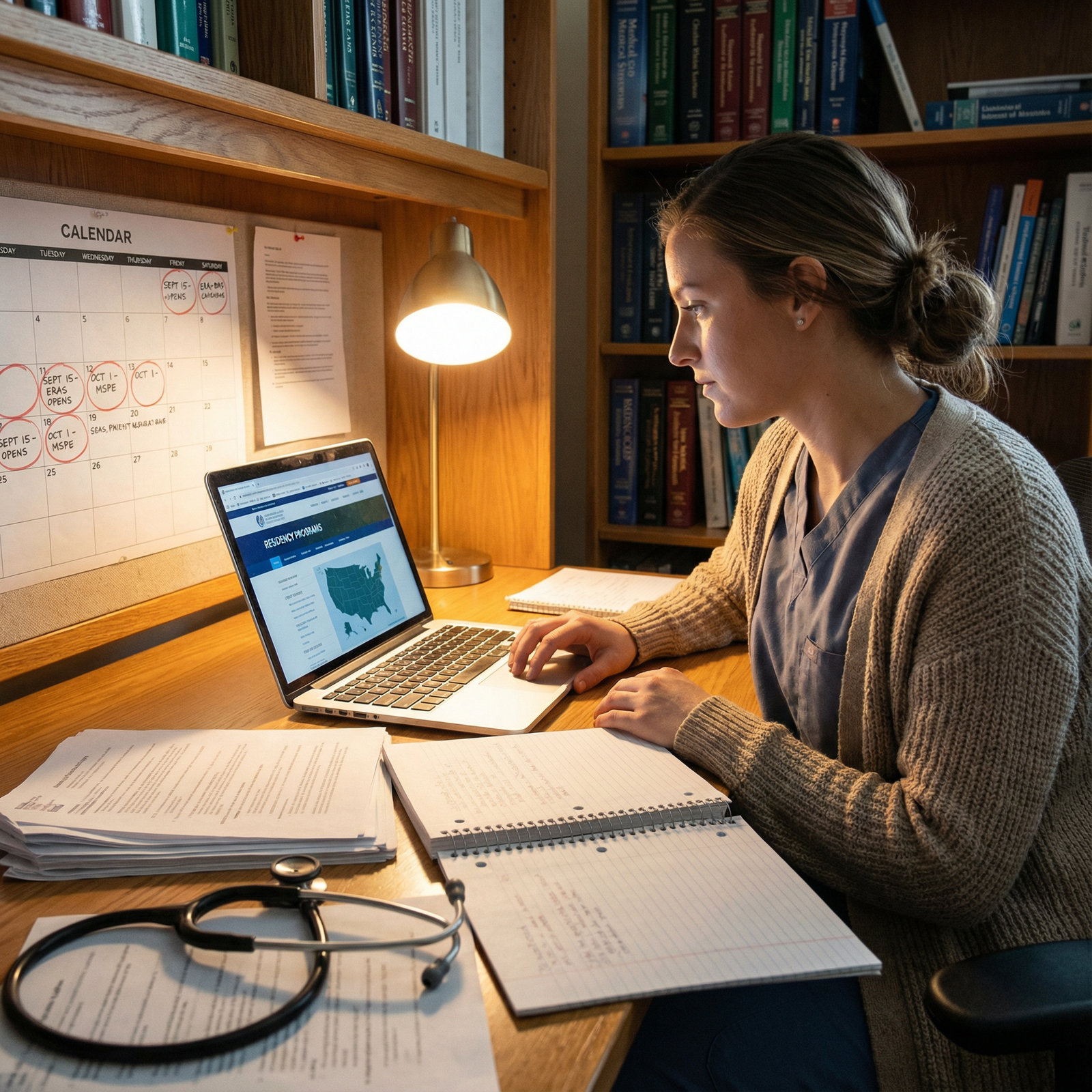 Residency applicant researching and planning for the Match - Residency Match for Mastering Residency Match Day: Proven Steps