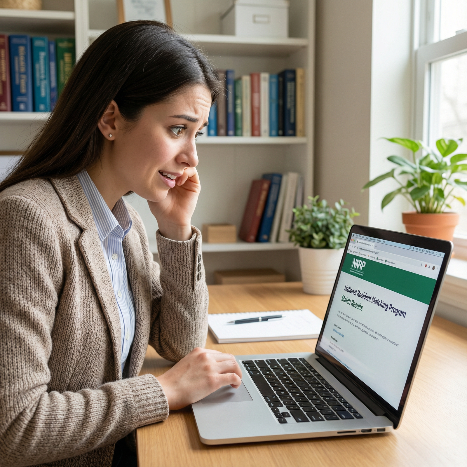 Medical student checking NRMP Match Day results online - Match Day for Mastering Match Day: Emotional Preparation for Medical