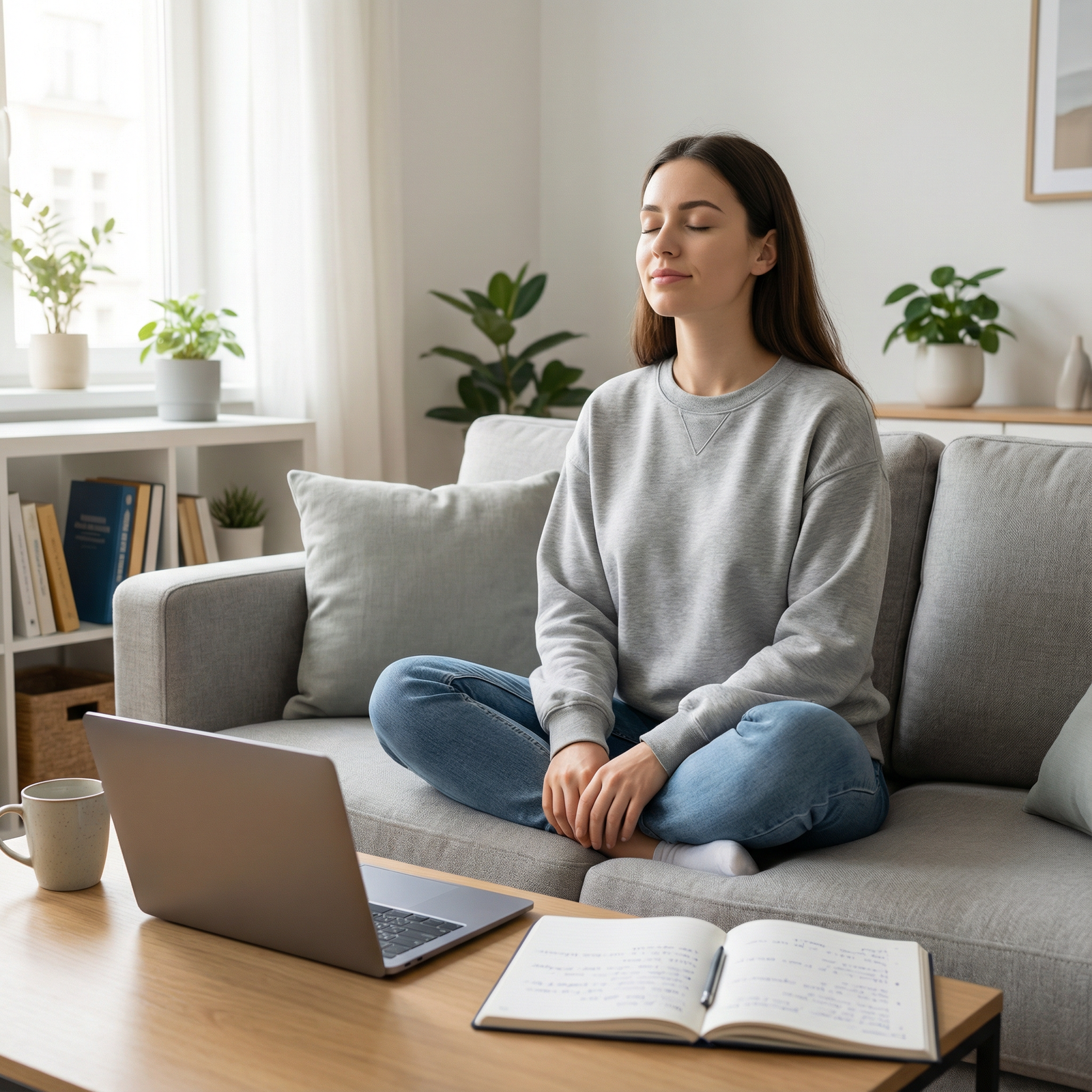 Medical student practicing mindfulness before Match Day Medical student practicing mindfulness before Match Day - Match Day for Achieve Personal Wellbeing on Match Day: Stress Manag
