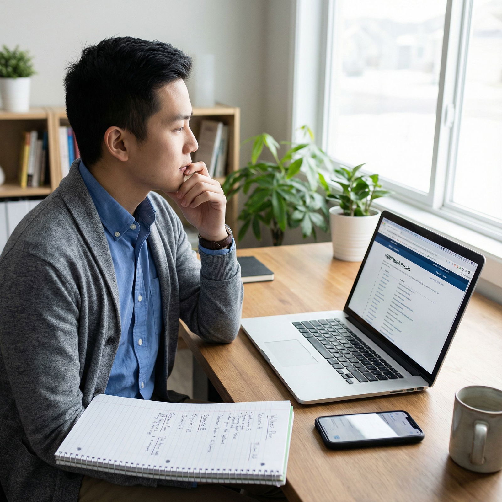 Resident checking Match results and planning next steps Resident checking Match results and planning next steps - Match Day for Achieve Personal Wellbeing on Match Day: Stress Manag