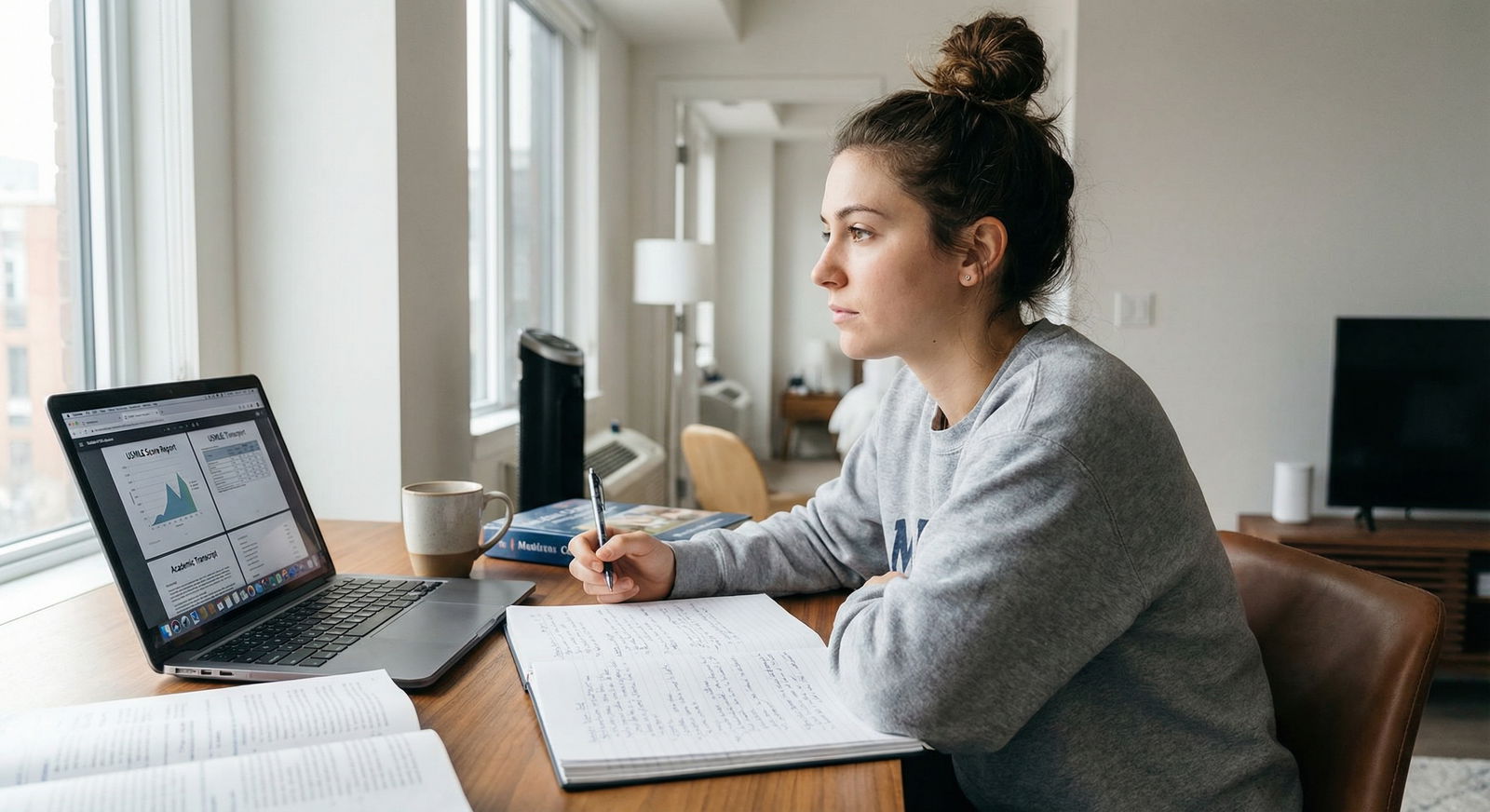 Resident applicant reviewing academic record and planning strategy - Residency Applications for Mastering Residency Applicati