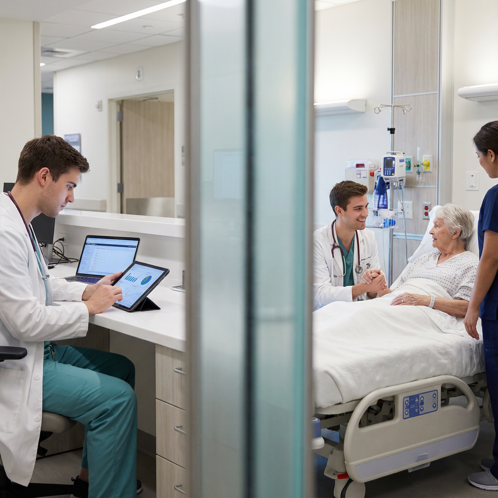 Medical student working on clinical research and patient care balance Medical student working on clinical research and patient care balance - Residency Application for Balancing Research and Clin