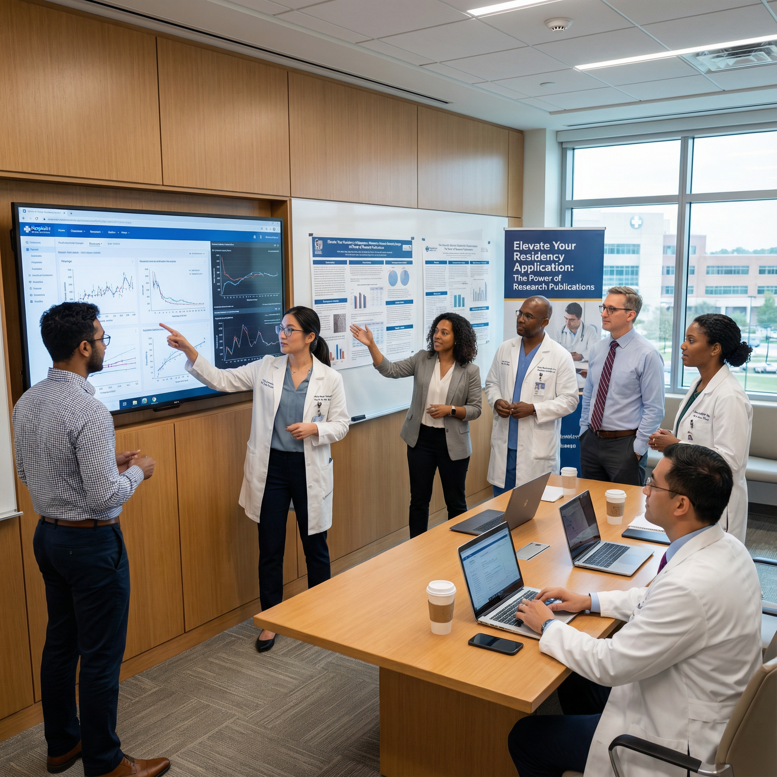 Residents and faculty collaborating on clinical research - Residency Application for Elevate Your Residency Application: The