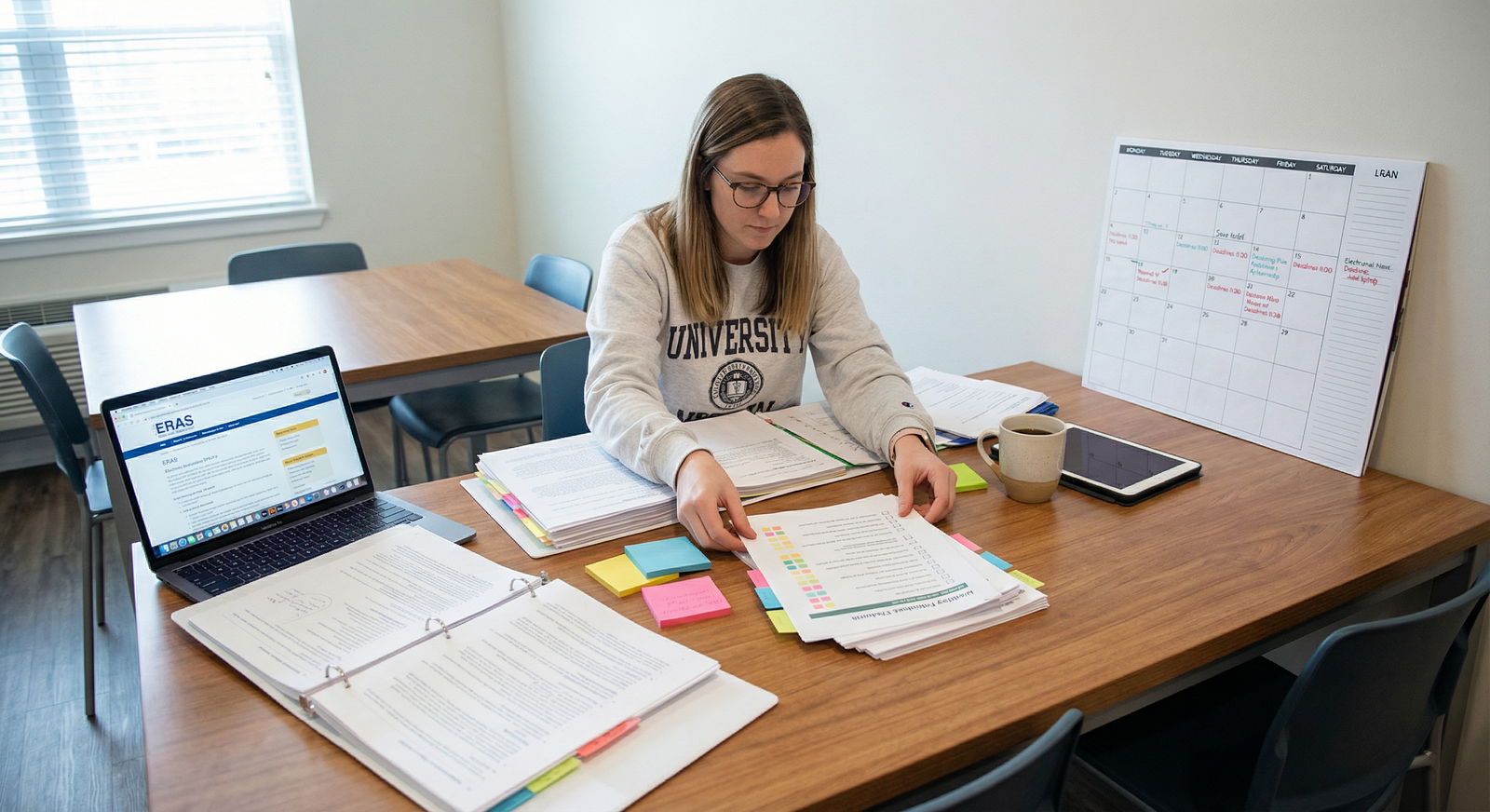 Medical student organizing residency application materials - Residency Application for Top Tips for Crafting a Flawless Resid