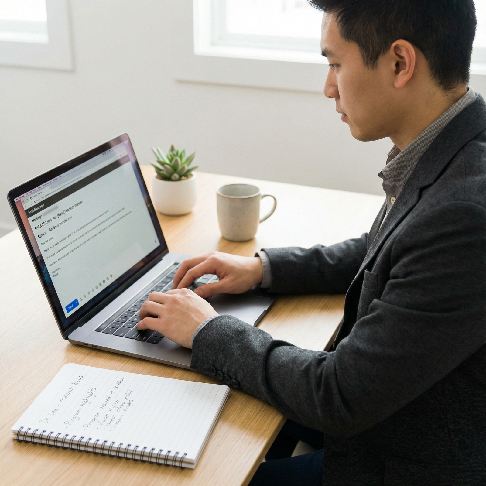 Residency applicant writing thank you email - residency interviews for Ace Your Residency Interviews: Essential Strategies fo