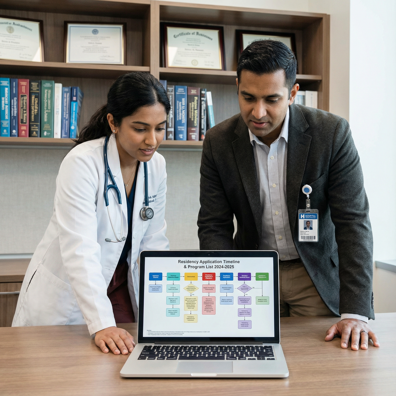 Medical student discussing residency application strategy with a mentor - Residency Application for Mastering Your Residency