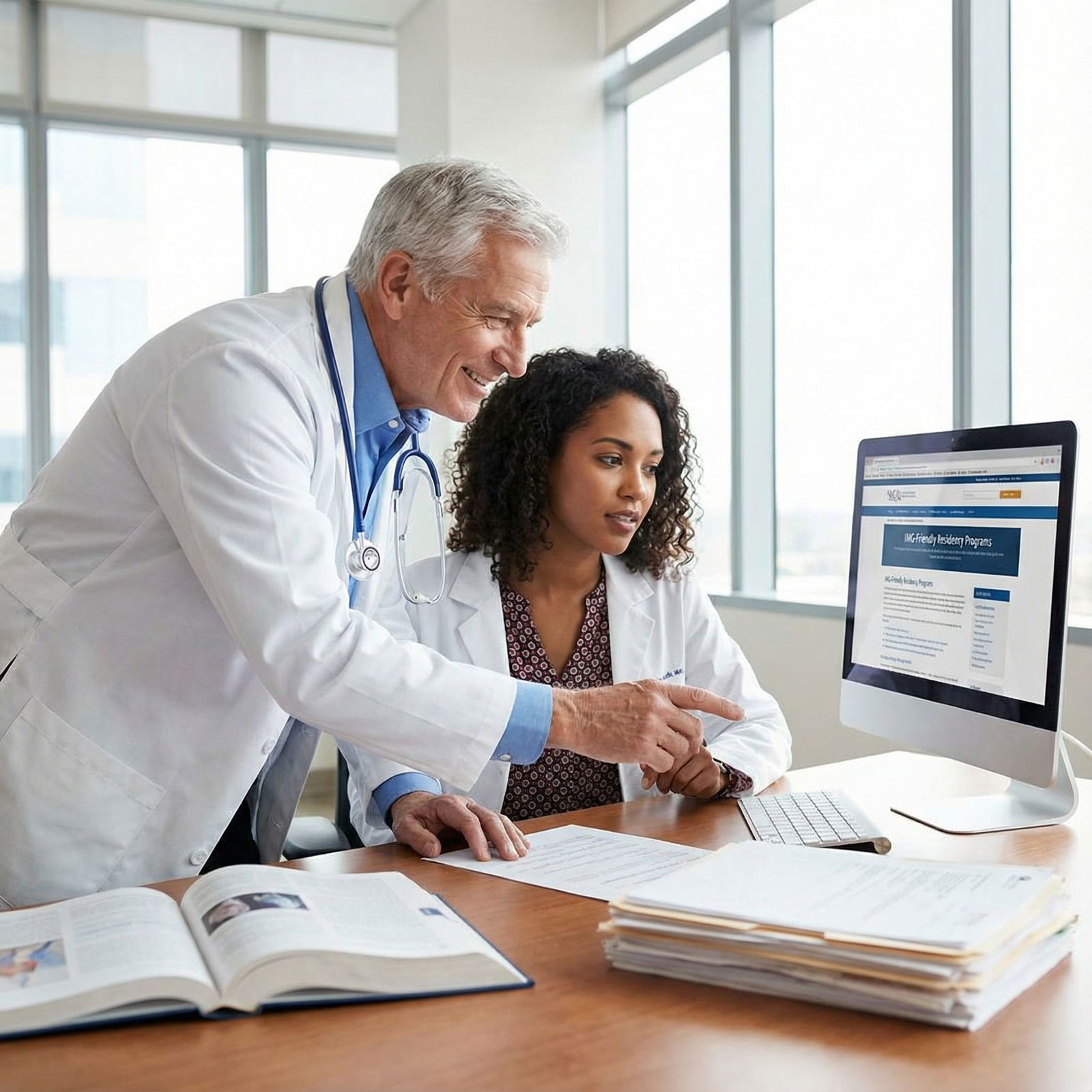 IMG resident receiving mentorship on residency applications IMG resident receiving mentorship on residency applications - International Medical Graduates for Discover IMG-Friendly Resid