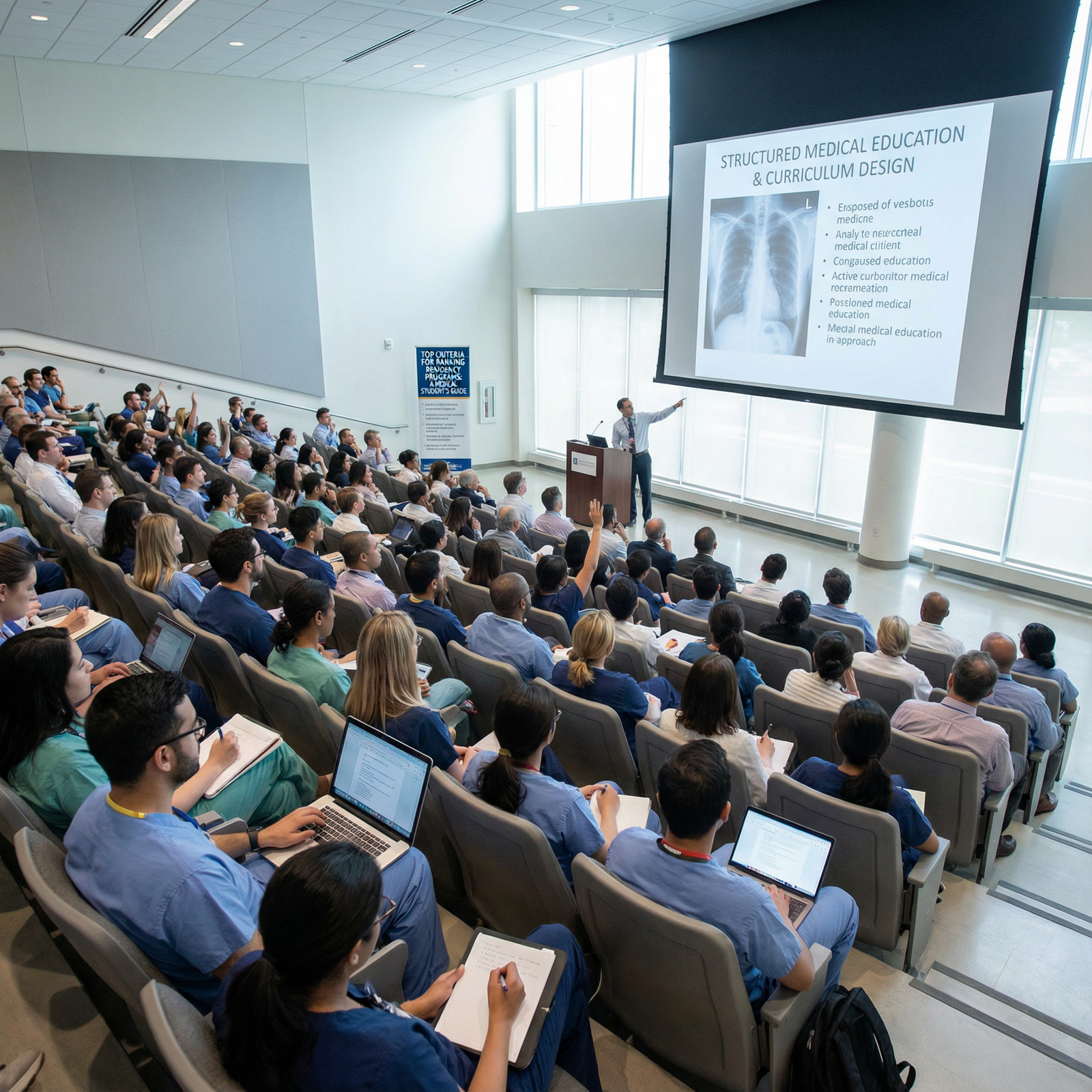 Residency teaching conference in hospital auditorium - Residency Programs for Top Criteria for Ranking Residency Programs: A