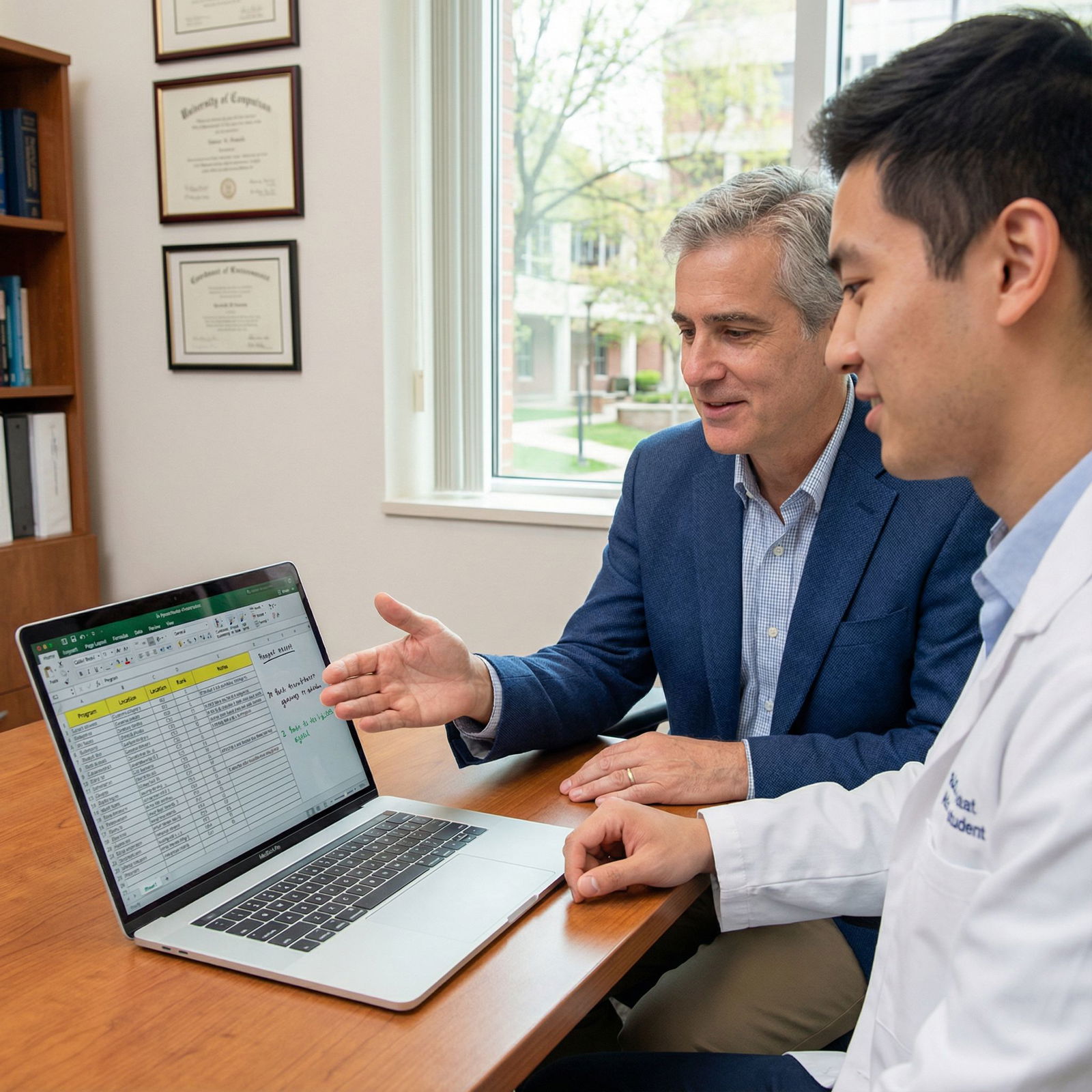 Resident and attending discussing residency program options - Residency Process for Mastering Your Residency Ranking Strategy