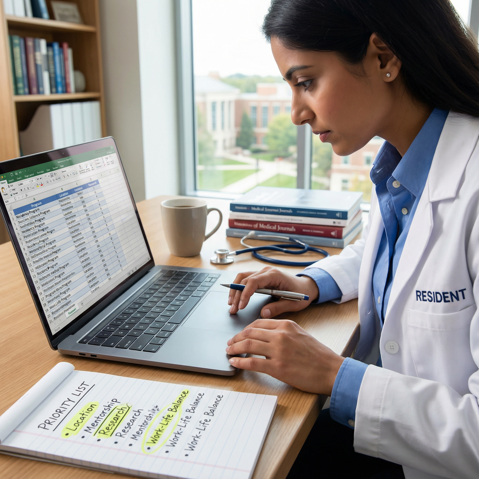 Resident assessing residency program fit and priorities - Residency Match for Mastering Your Residency Match: Effective Ranki