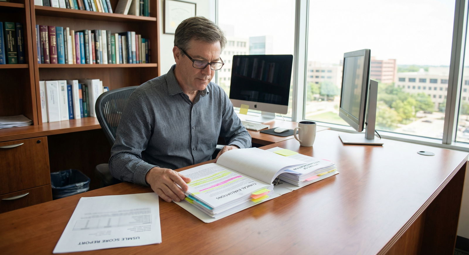 Residency program director reviewing holistic applicant file - Residency Applications for Mastering Residency Applications wi