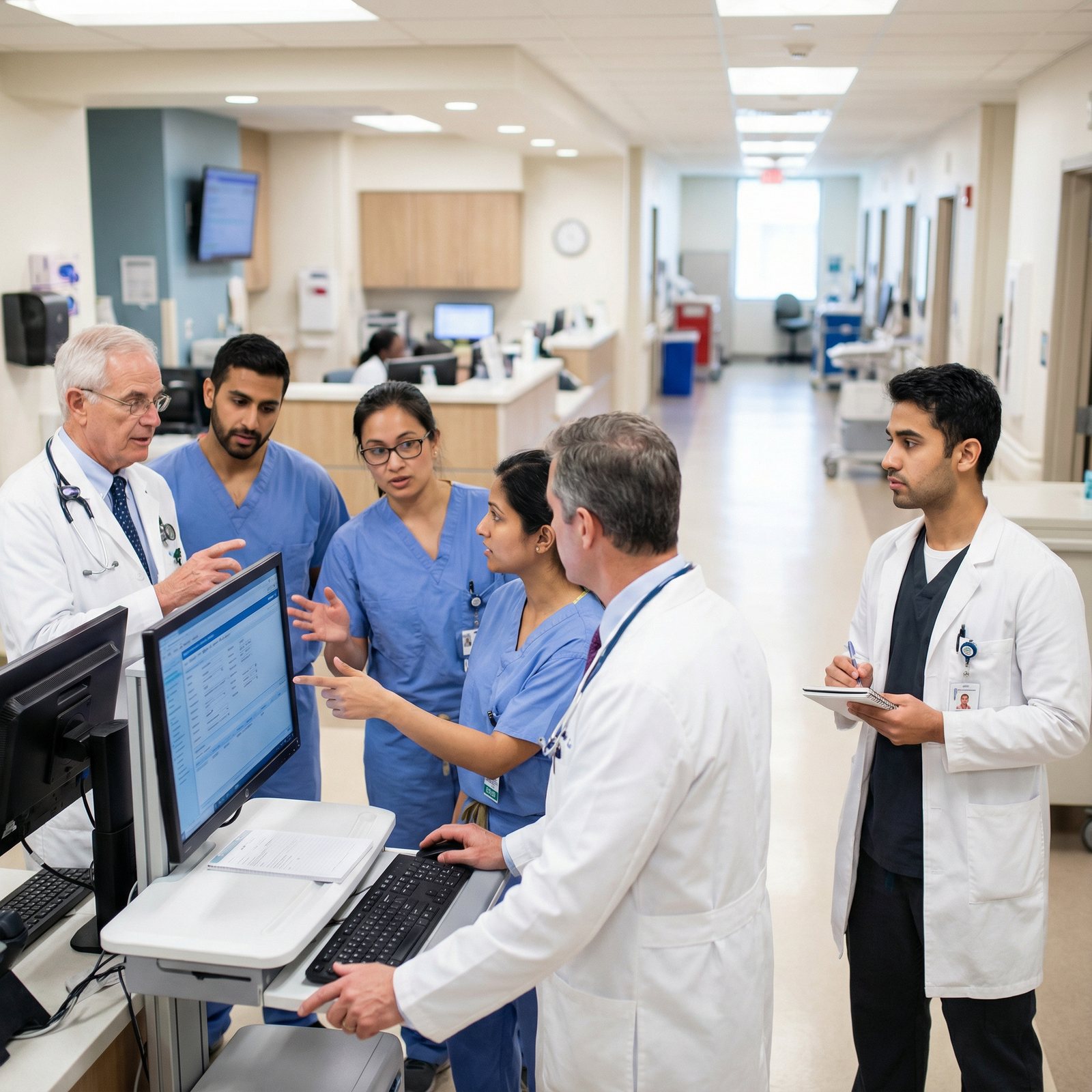 IMG observing clinical team communication in a hospital setting - Observerships for Unlocking Your Medical Future: The Power