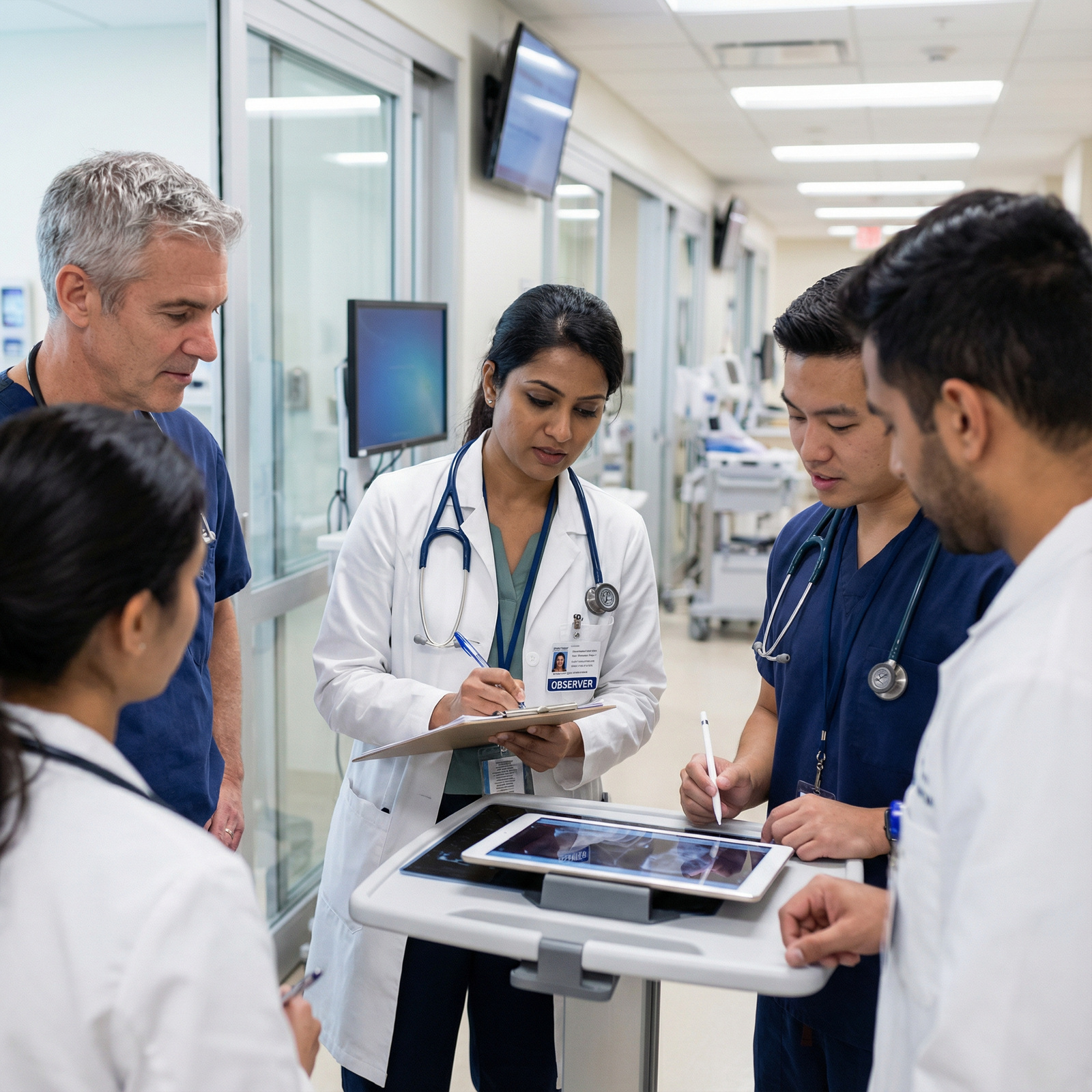 IMG observing teaching rounds and learning U.S. clinical workflow - International Medical Graduates for Unlocking Residency S