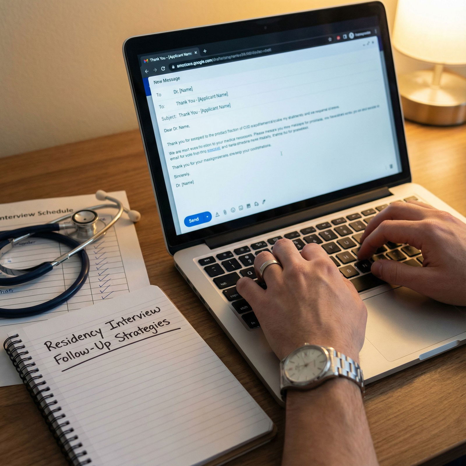 Medical residency applicant drafting follow-up emails Medical residency applicant drafting follow-up emails - Residency Interview for Effective Follow-Up Strategies for Your Virtu
