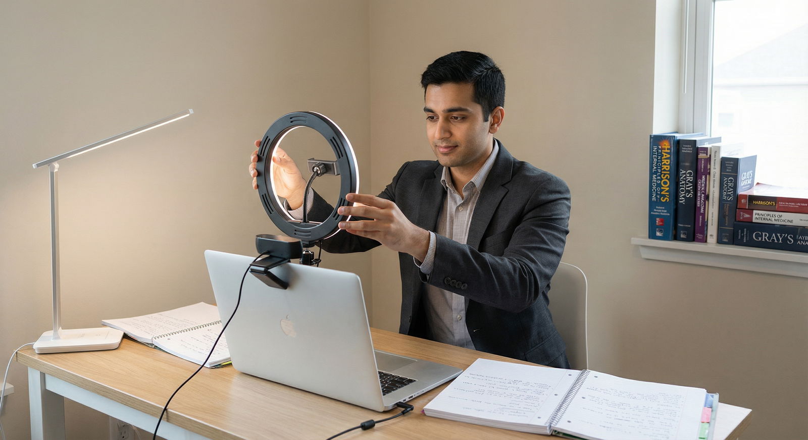 Resident applicant setting up a professional virtual interview environment Resident applicant setting up a professional virtual interview environment - Virtual Interviews for Mastering Virtual Residen