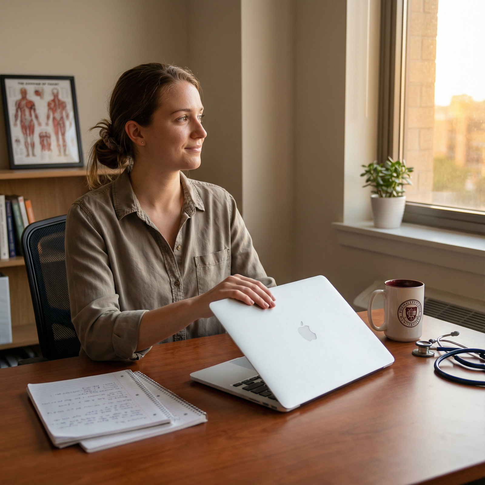 Medical student reflecting after a virtual residency interview day Medical student reflecting after a virtual residency interview day - Virtual Interviews for Mastering Virtual Residency Inter