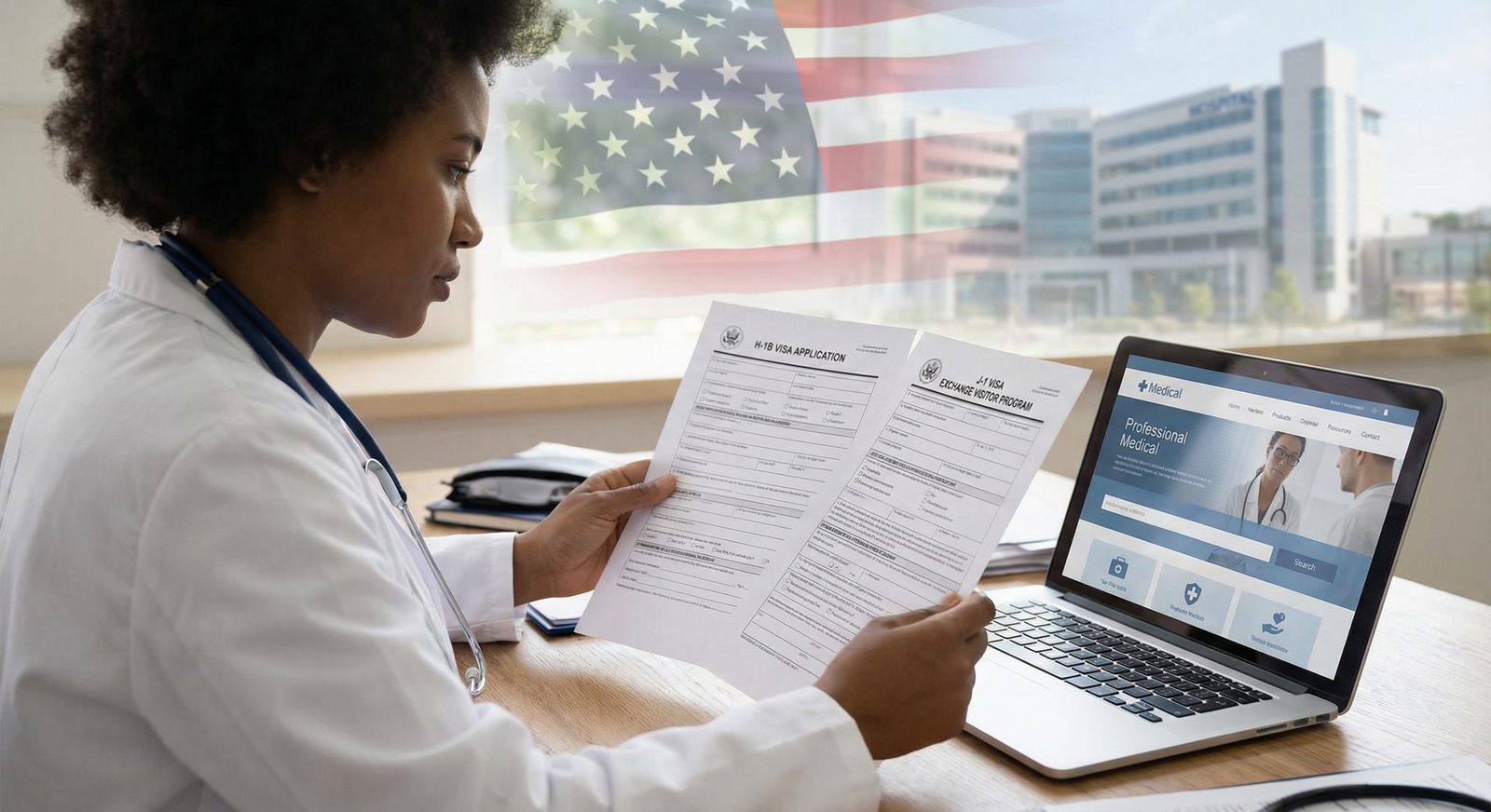 Navigating IMG Visa Options: H-1B vs. J-1 for Medical Residency