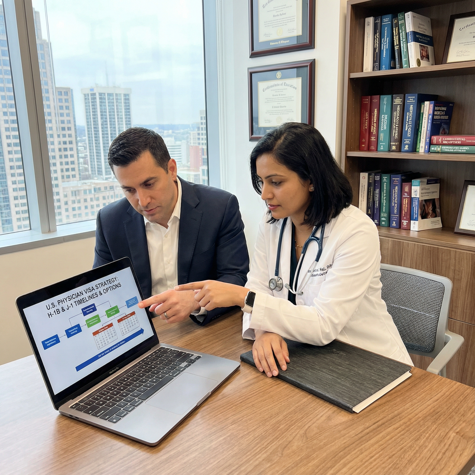 International medical graduate consulting advisor about visa strategy - H-1B Visa for Essential Guide to H-1B and J-1 Visa Op
