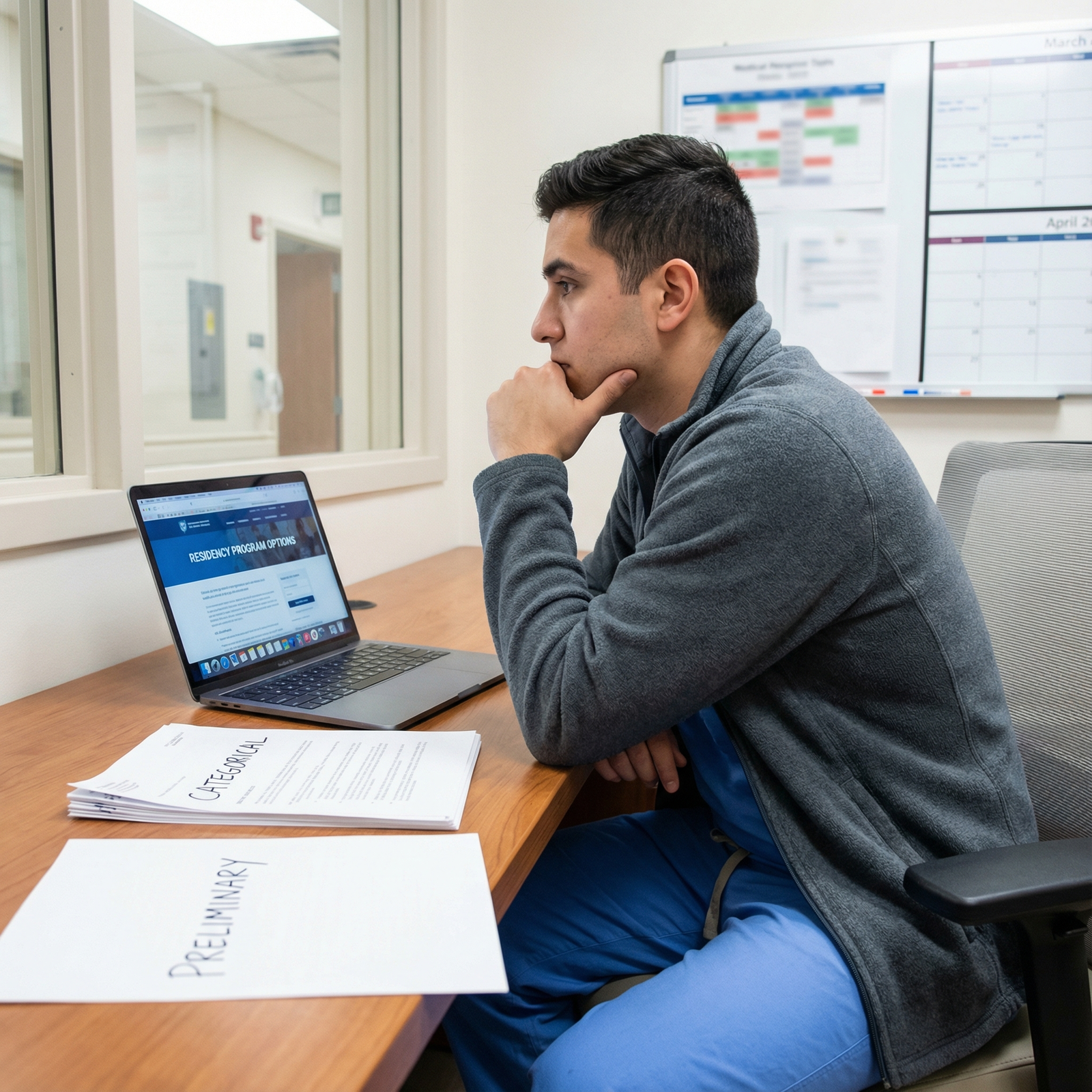 Resident physician weighing categorical and preliminary residency options - Residency Training for Navigating Residency Train