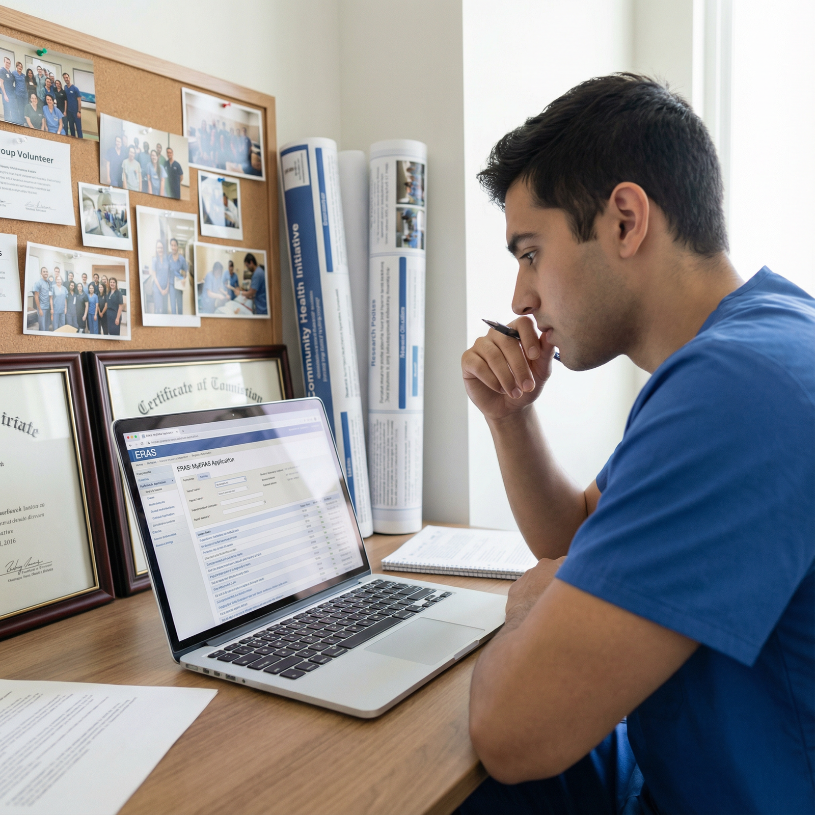 Medical student preparing residency application with extracurricular portfolio - Residency Application for Maximize Your Resi