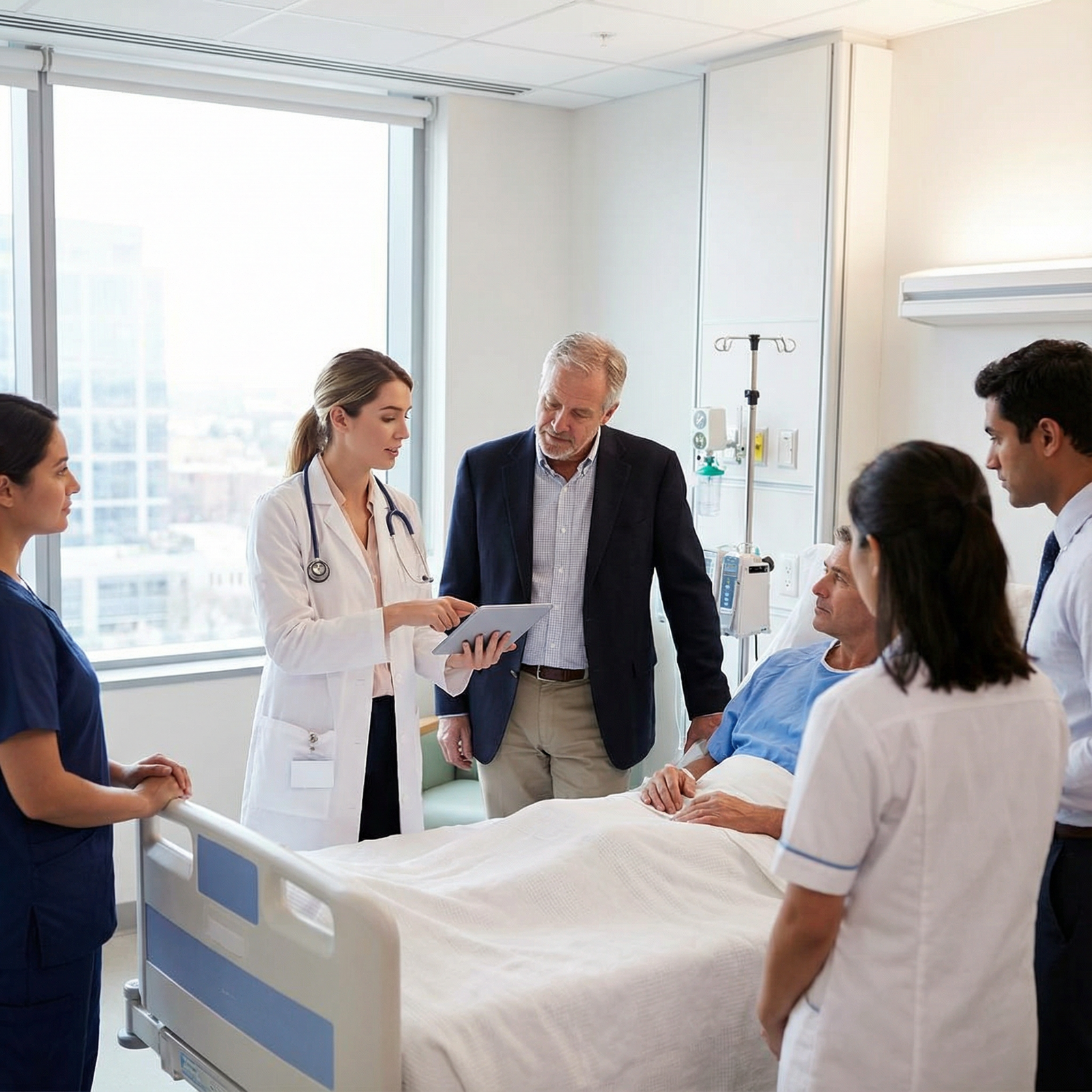 Medical student in clinical rotation working with attending physician - Residency Application for Essential Traits for Succes