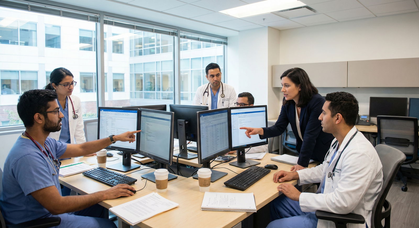 Internal Medicine Resident Team in Workroom Internal Medicine Resident Team in Workroom - Internal Medicine for A Comprehensive Guide to Internal Medicine Residency Succ
