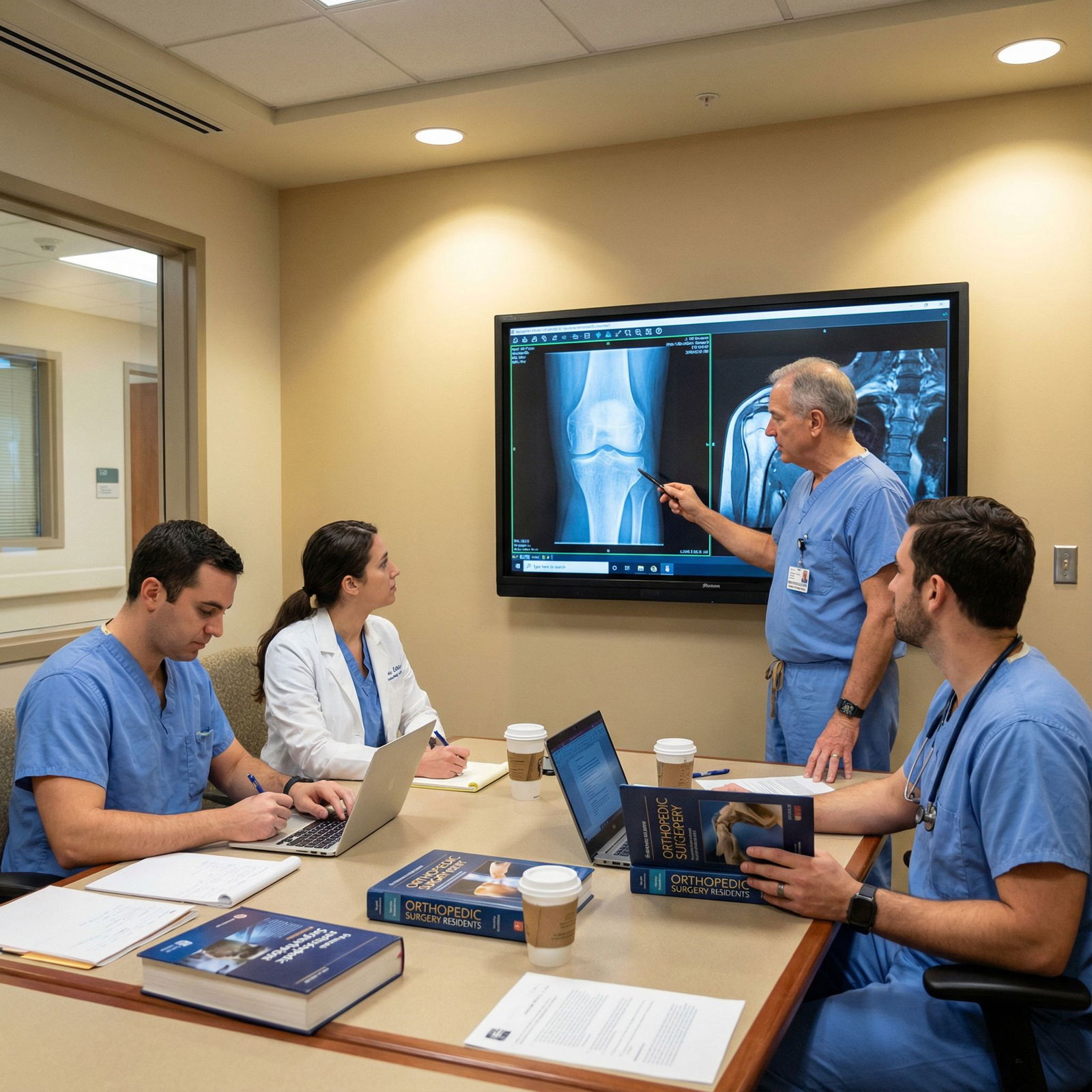 Orthopedic residents reviewing imaging and surgical plan - Orthopedic Surgery for Choosing Orthopedic Surgery Residency: Is I