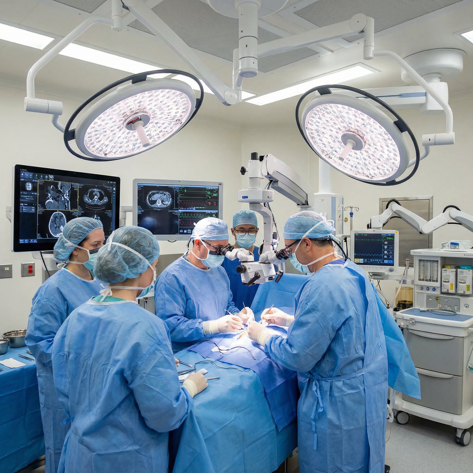 Surgical team in operating room focusing on complex procedure Surgical team in operating room focusing on complex procedure - Medical Residency for Top Competitive Medical Residency Speci