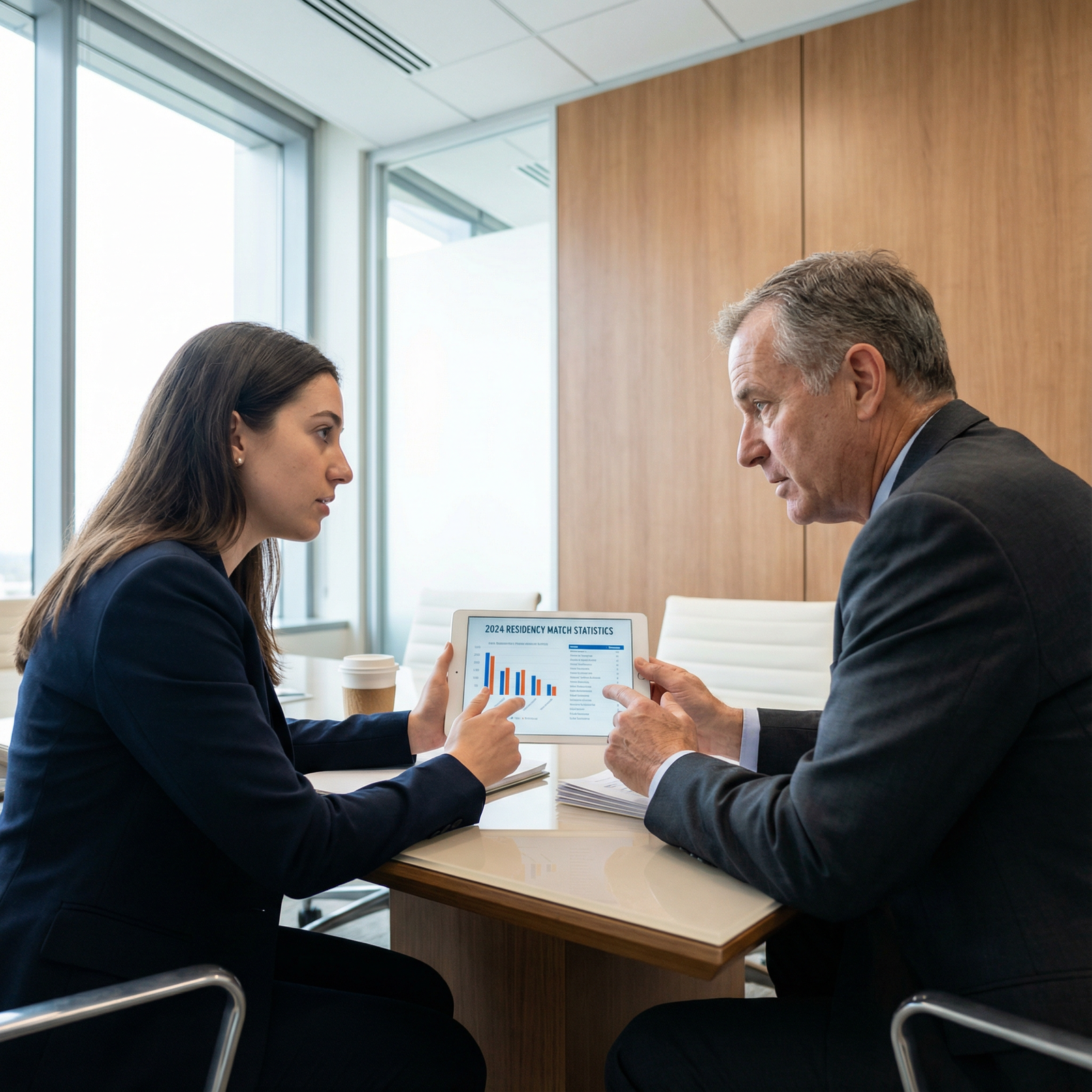 Medical student discussing residency options with mentor Medical student discussing residency options with mentor - Medical Residencies for Top 2024 Medical Residency Competitiveness