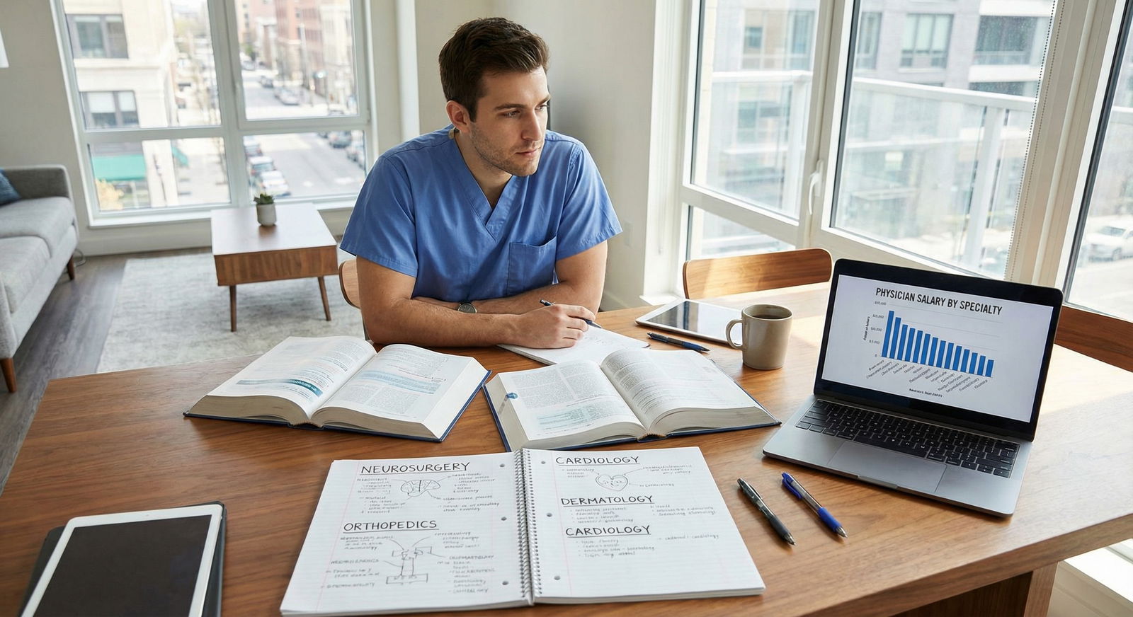 Medical student evaluating high-income specialties - Medical Careers for Top High Salary Specialties: A Doctor's Guide to Med