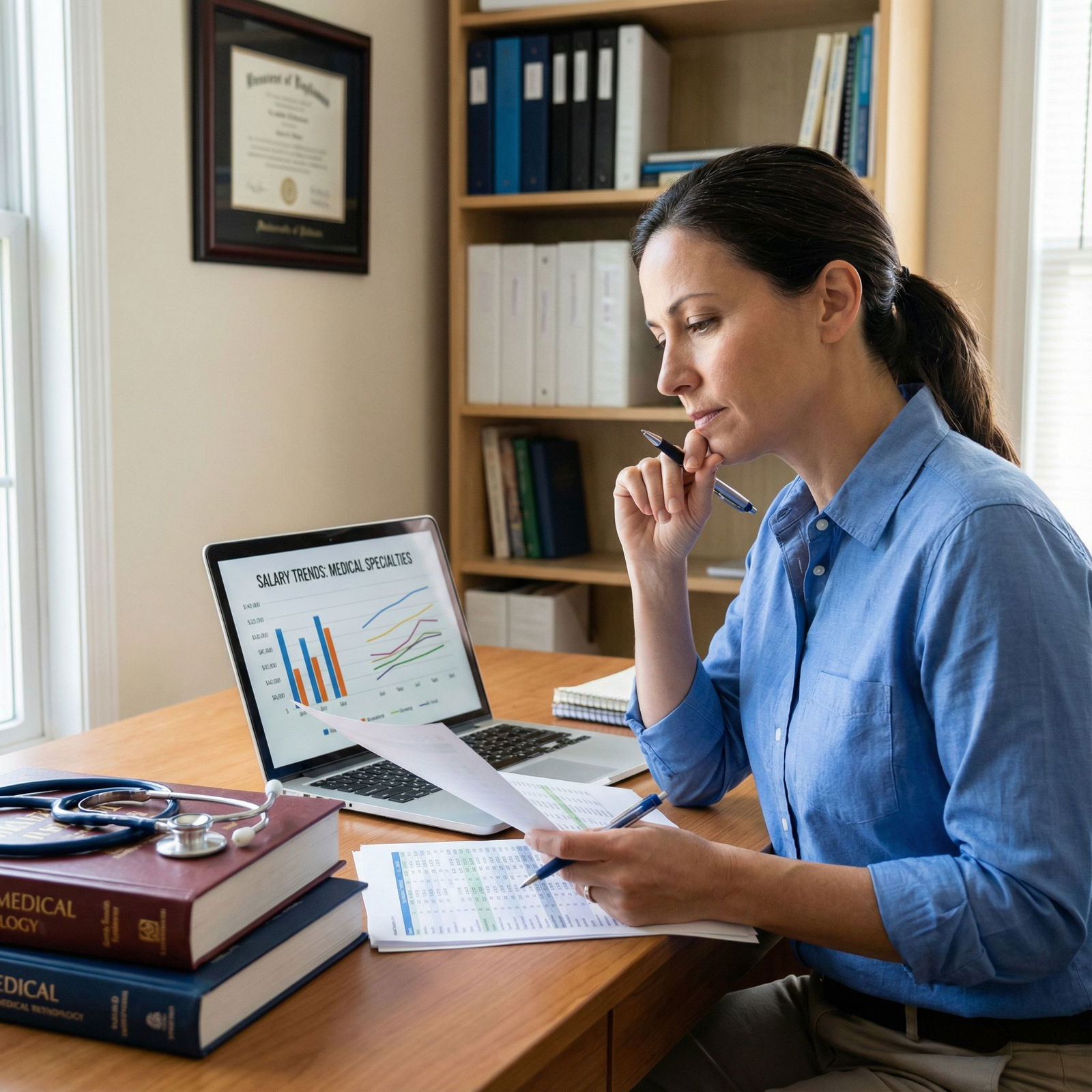 Physician planning career and financial future - medical salaries for Exploring High-Earning Medical Specialties: Physician S