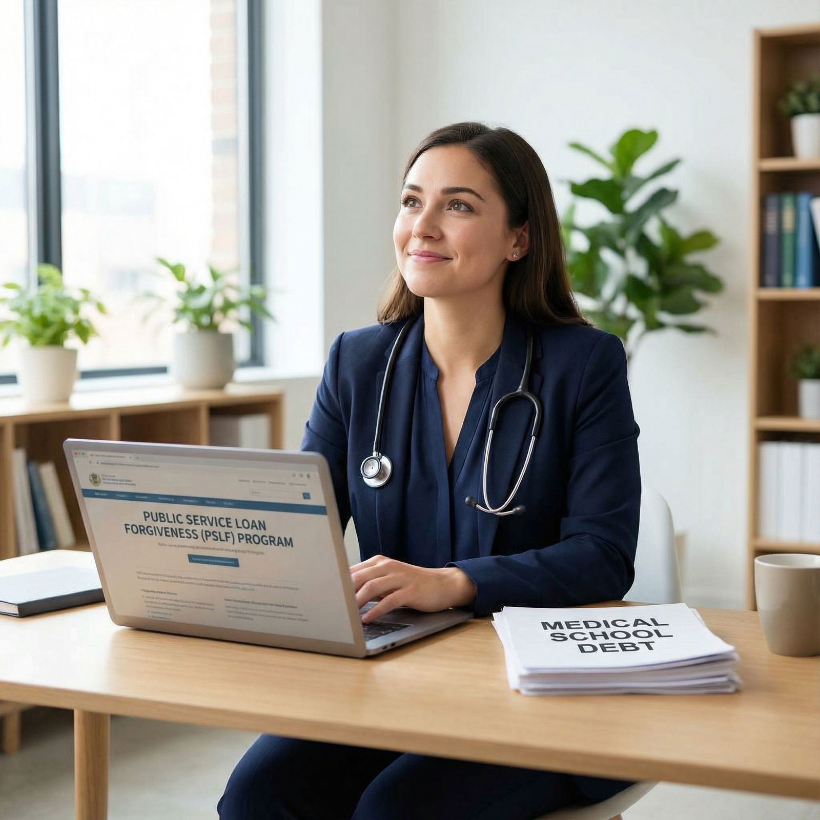 Physician reviewing loan repayment options and career paths Physician reviewing loan repayment options and career paths - Medical Specialties for Unlocking Career Satisfaction: The Adva