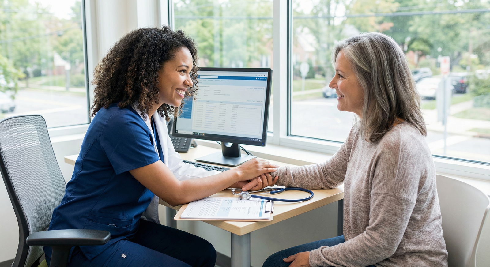 Family medicine physician providing continuity care to a long-term patient - Medical Specialties for Navigating Lower-Paid Me