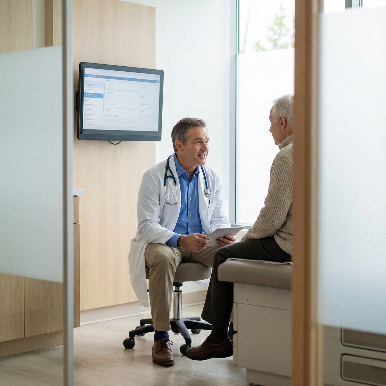 Primary care physician consulting with a patient in a clinic - Career Choices for Strategic Career Choices for Medical Studen