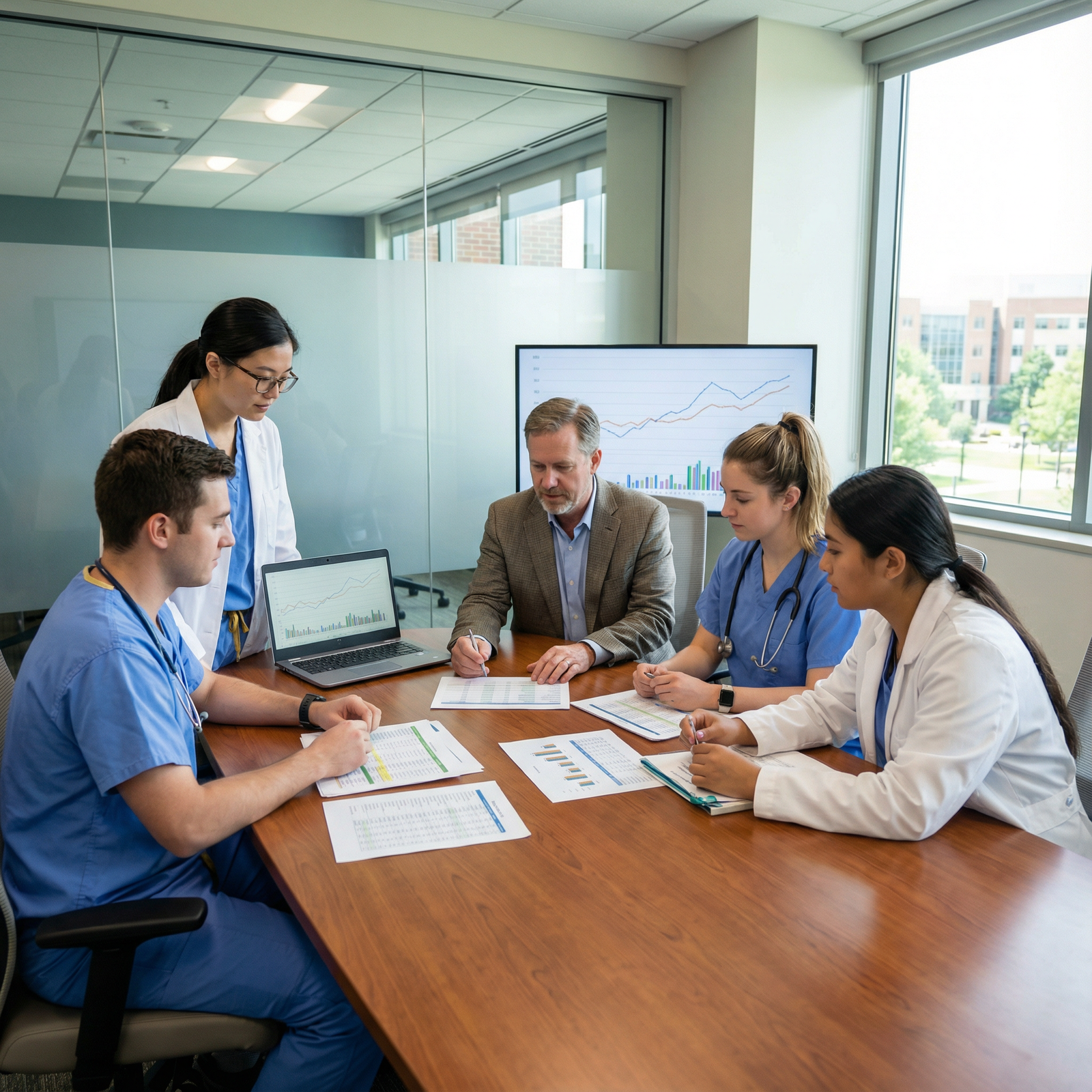 Medical residents discussing career choices and financial planning - medical specialties for Exploring Underpaid Medical Spec