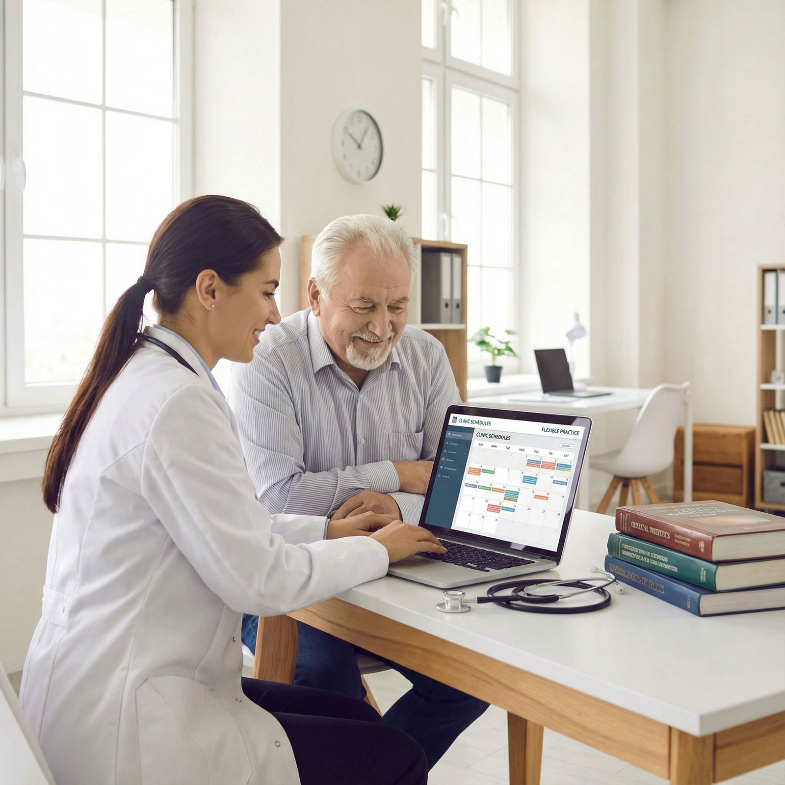 Physician discussing schedules and lifestyle options Physician discussing schedules and lifestyle options - Medical Specialties for Discover the 10 Medical Specialties for a Bala