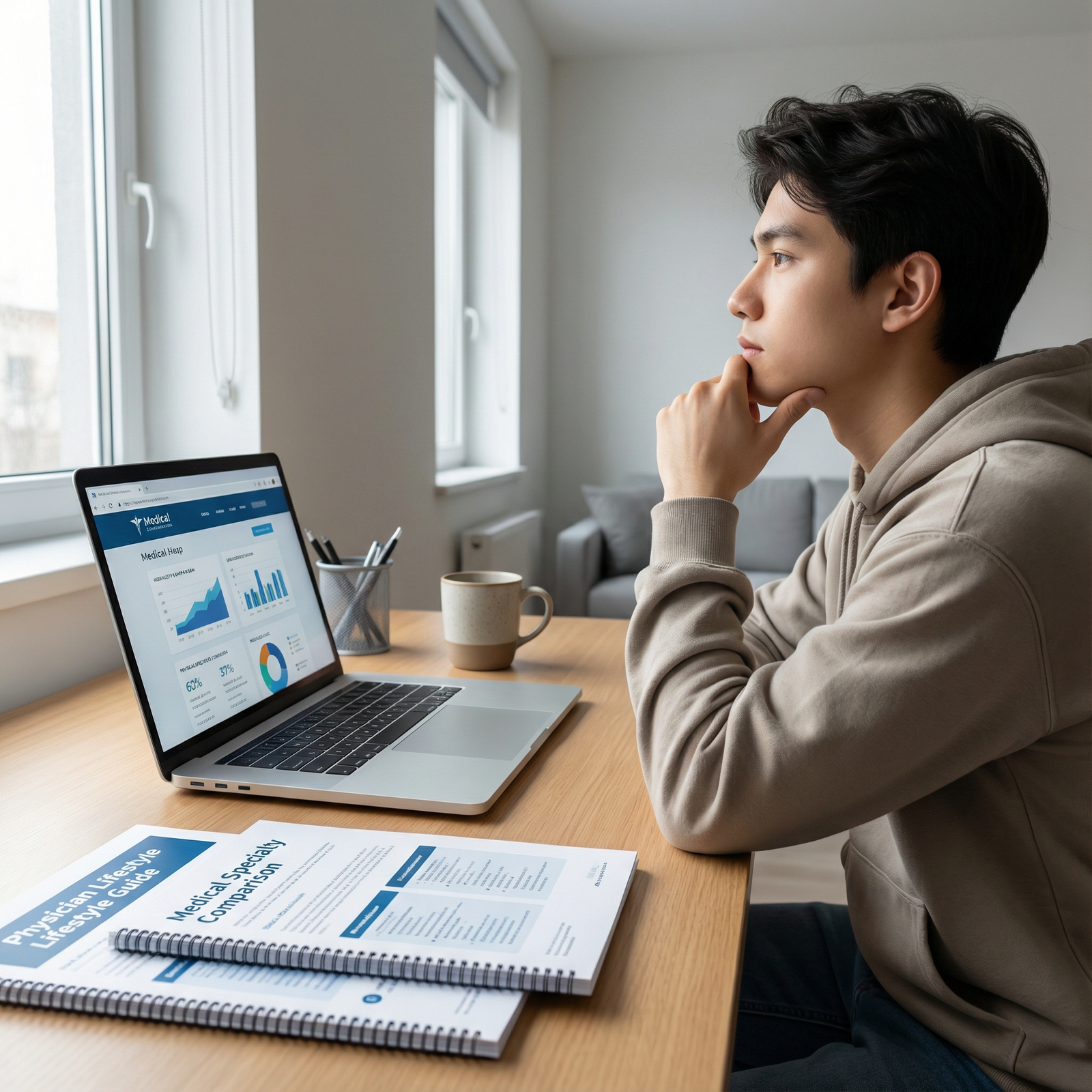 Medical student researching lifestyle-friendly specialties Medical student researching lifestyle-friendly specialties - Medical Specialties for Discover the 10 Medical Specialties for