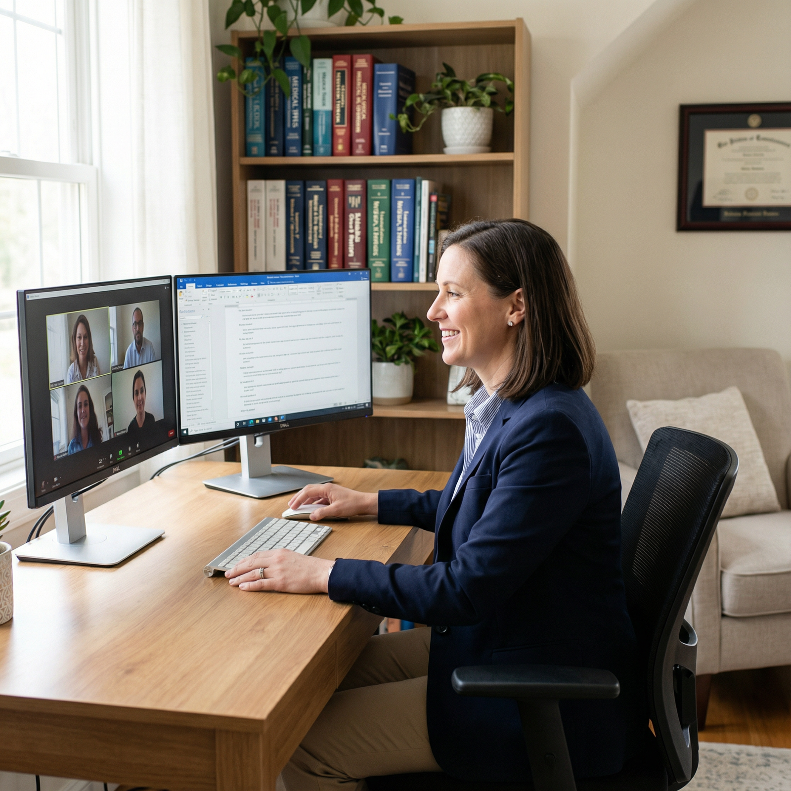 Remote Work in Medicine: Percent of Radiologists and Psychiatrists Working Hybrid