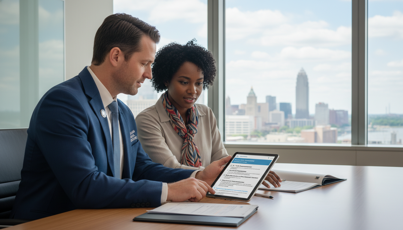 Residency program director in Cleveland discussing visa options with IMG Residency program director in Cleveland discussing visa options with IMG - Caribbean medical school residency for Visa Naviga