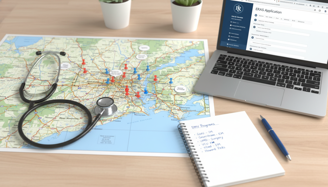 Map planning residency applications across DMV and surrounding regions Map planning residency applications across DMV and surrounding regions - Caribbean medical school residency for Geographic Fl