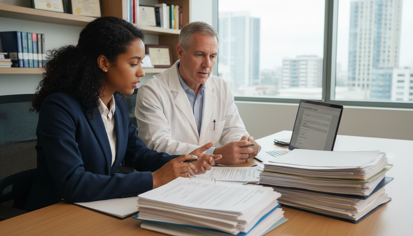Visa consultation meeting between IMG and residency program coordinator - Caribbean medical school residency for Visa Navigat