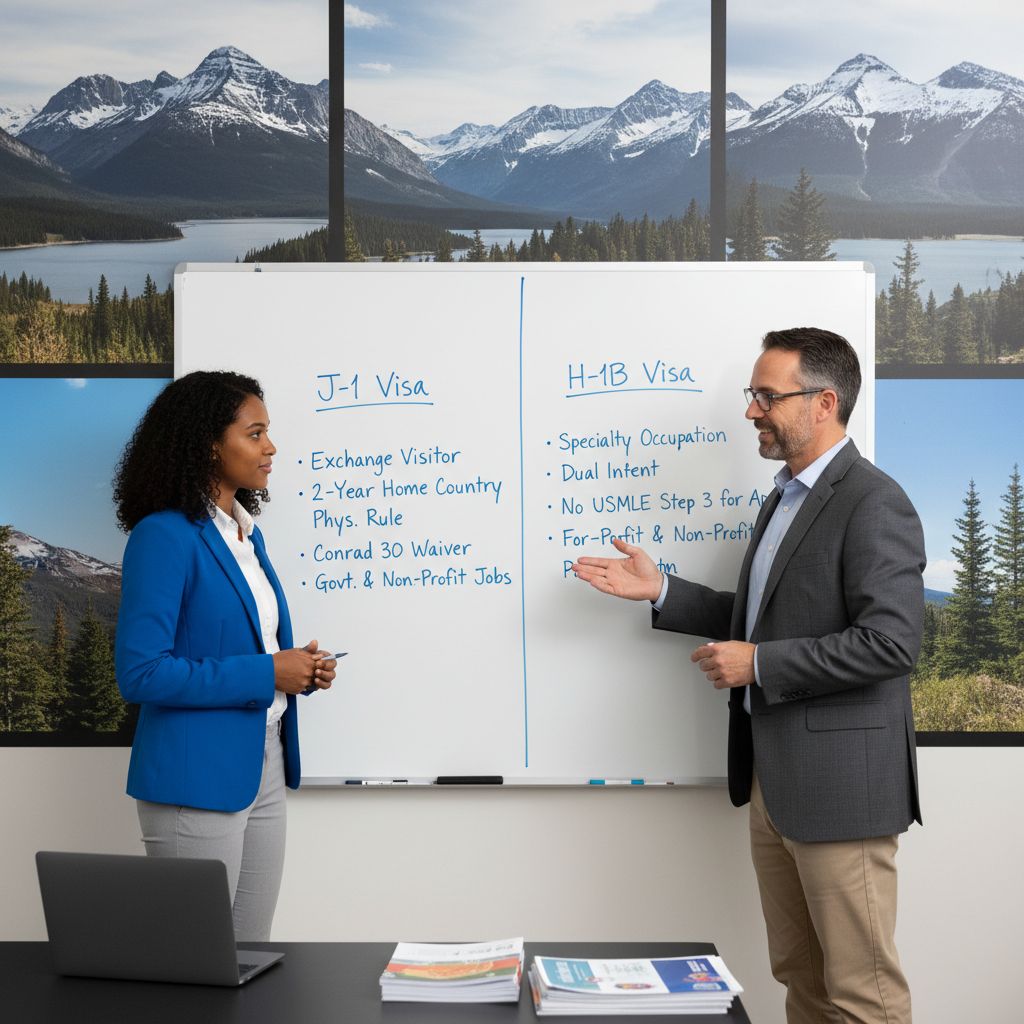 Comparing J-1 and H-1B residency visa options for Caribbean IMGs - Caribbean medical school residency for Visa Navigation for