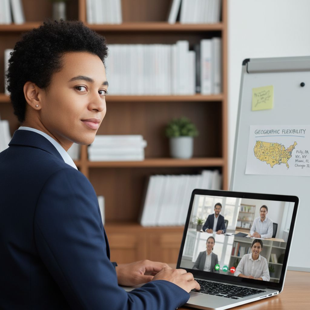 Caribbean IMG on virtual residency interview discussing geographic flexibility Caribbean IMG on virtual residency interview discussing geographic flexibility - Caribbean medical school residency for Geogr